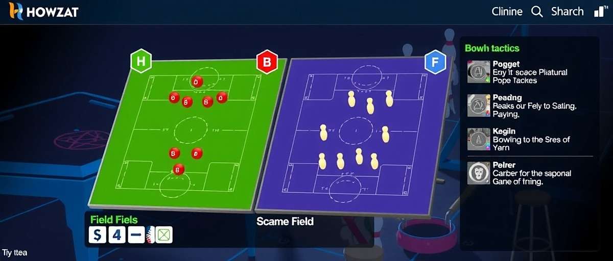 Howzat Winning Strategies Howzat game strategy guide showing field placements and bowling tactics